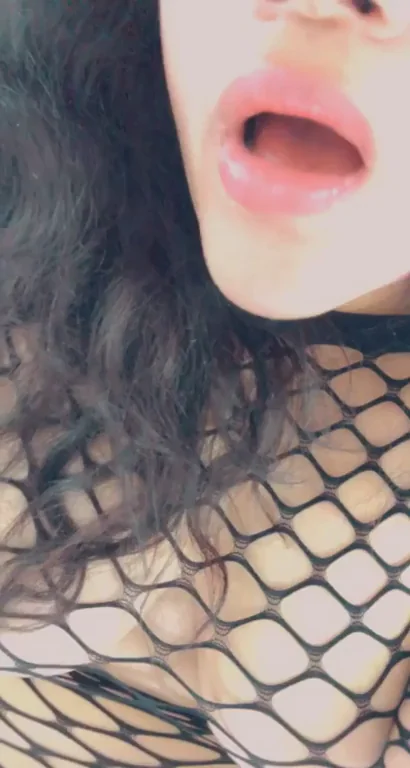 Horny Latina Slut in Fishnets Begs Redditors for Gangbang Creampie
