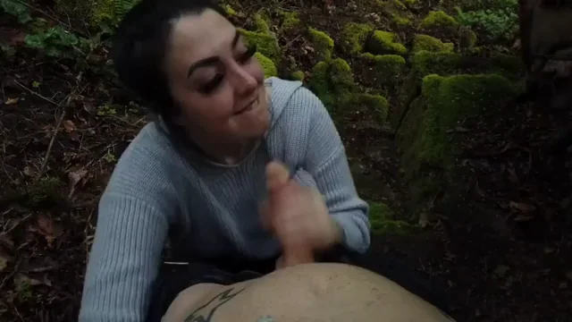 Went on a little hike this morning. Love the surround sounds of birds chirping while sucking dick!