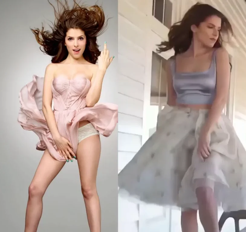 Anna Kendrick's Naughty Skirt Flash Tease