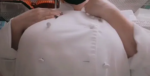 Chef Coat Hides My Massive Tits 🍳🍈🍈