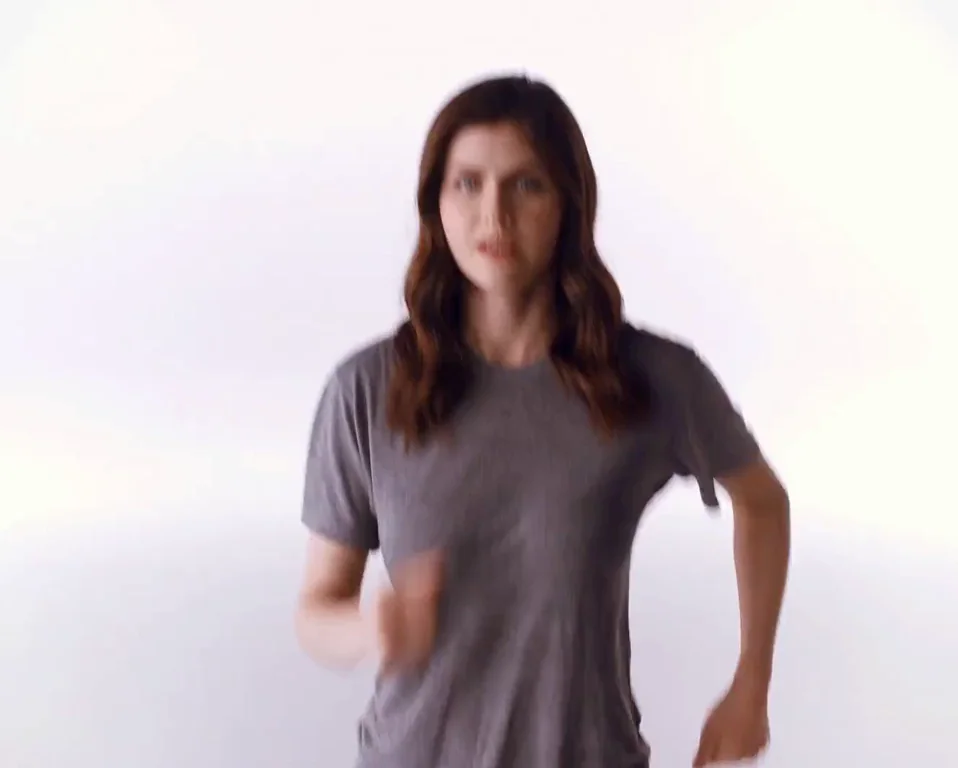 Alexandra Daddario's Tits Jiggle on Jog