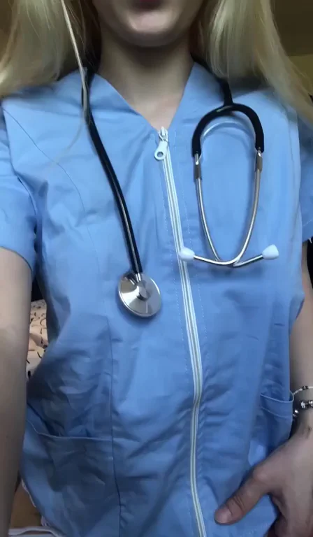 Quick Dick Inspection by Busty Blonde Nurse 🩺🍆💦