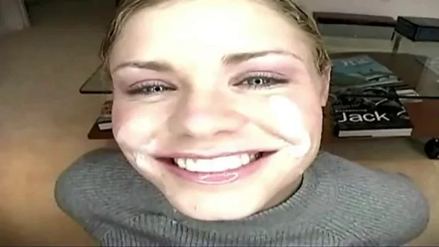 Drew was all smiles before being forced to swallow it...