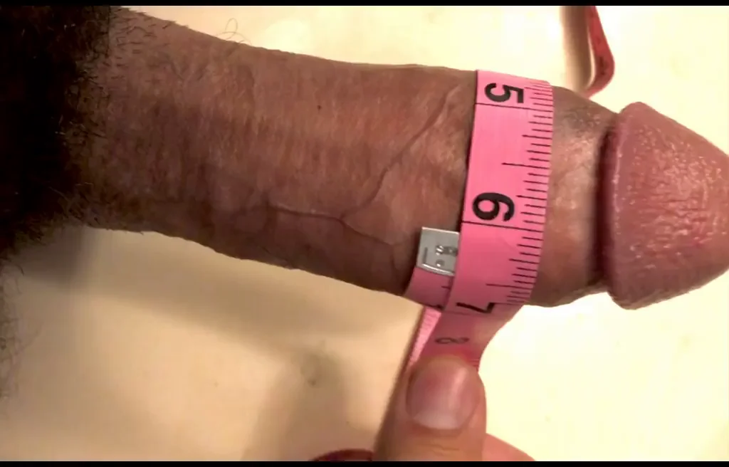 Thick Black Monster Cock Girth Measured Up Close
