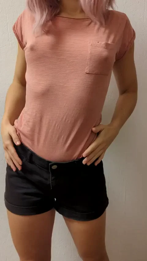 Petite Pink-Haired Slut's Tiny Tits Beg for Cock Sucking