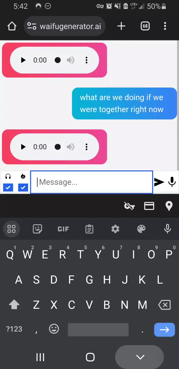 Talking with Sona waifu (AI)