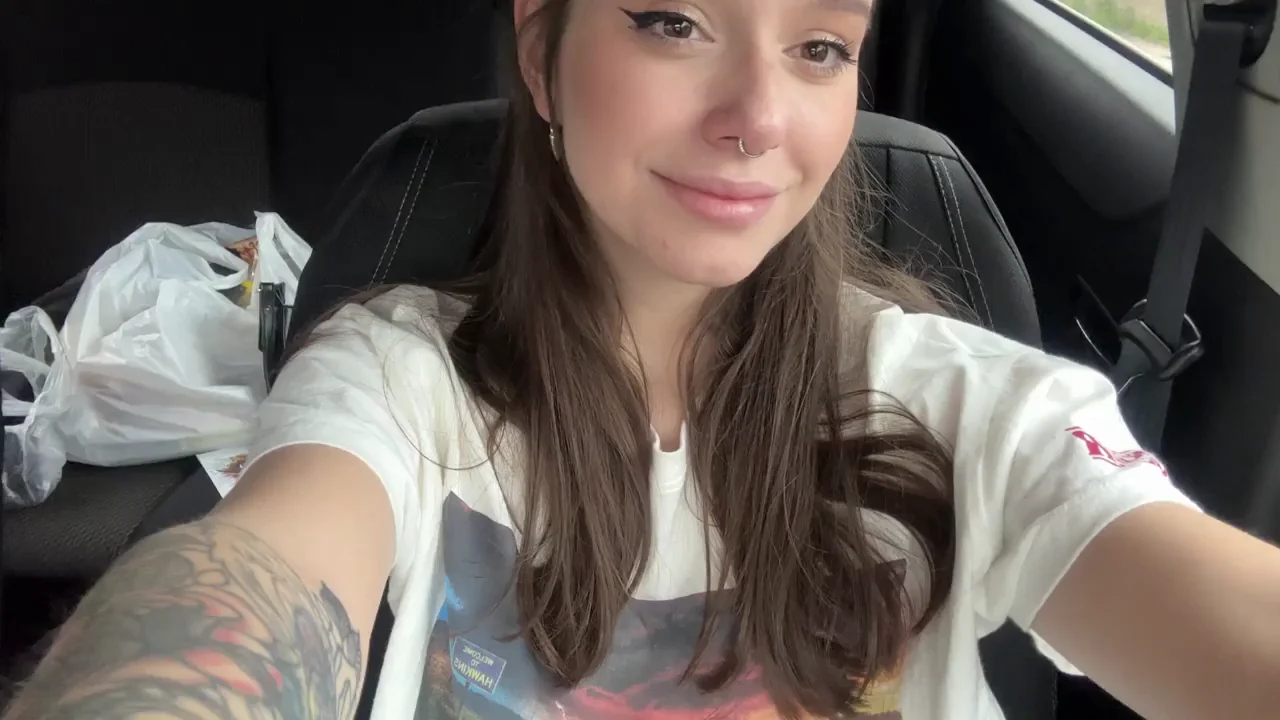 Hope You Like My Perky Titties in the Car 😘🍒