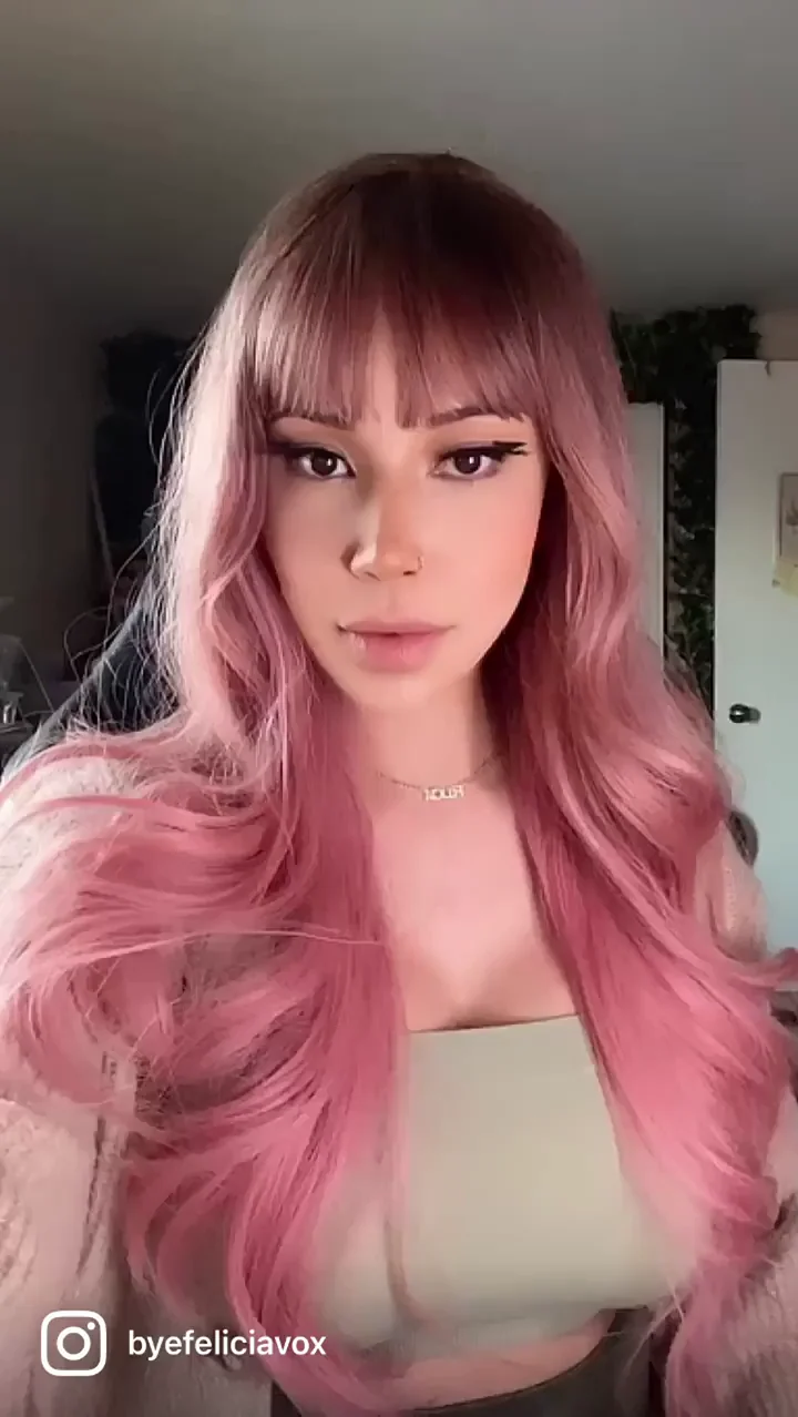Pink-Haired Kitty Begs: Can I Lick Your throbbing Cock? [OC Tease]