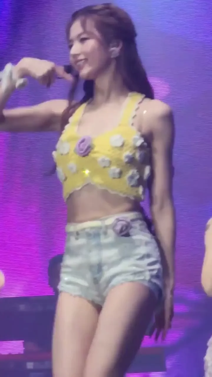 Sana from TWICE Teasing in Tiny Shorts & Crop Top 😍🍑🔥