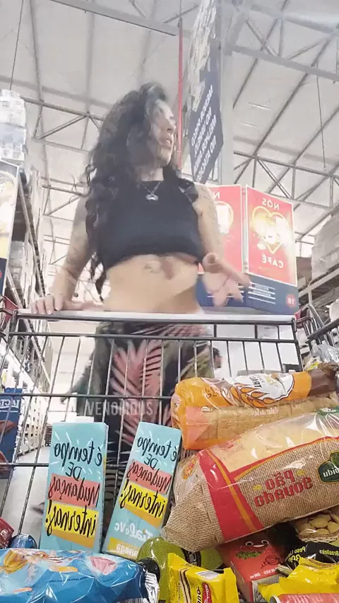 I hope no one see me flashing my tit. [GIF]