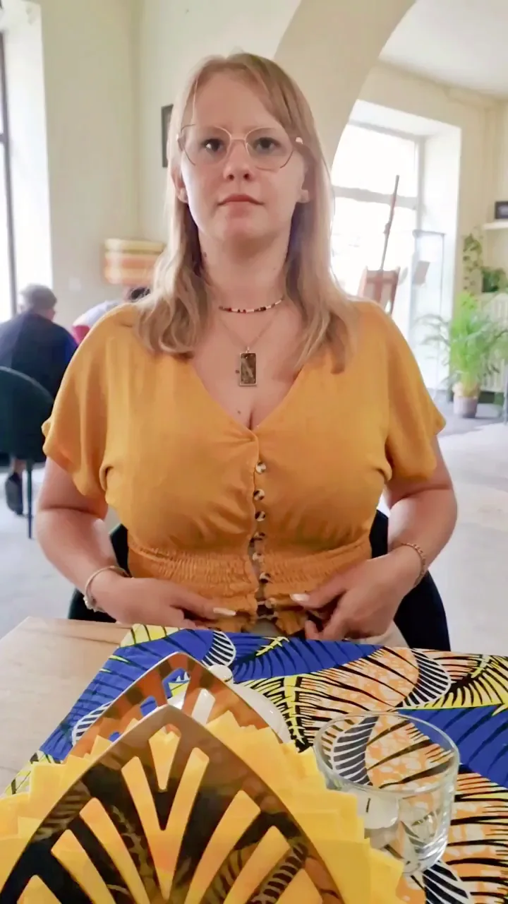 After showing my tits in that restaurant, I wanted to play some victory song or something on that piano. Heh