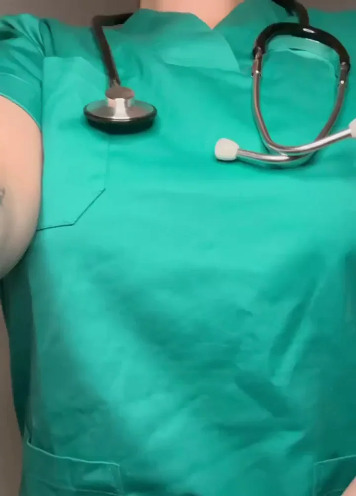 Nurse's Massive Natural Titties Feast 🍈🍈💉