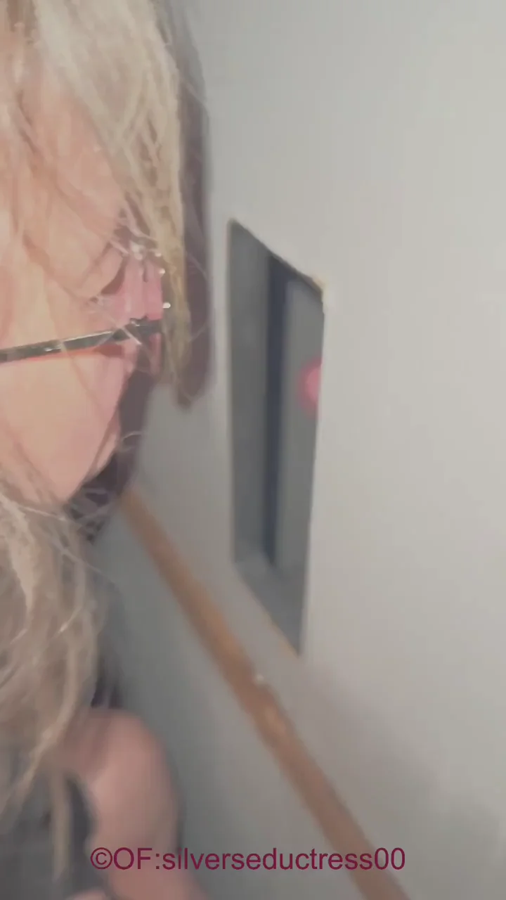 Blonde Hotwife Craves Gloryhole Cock in Public Tease