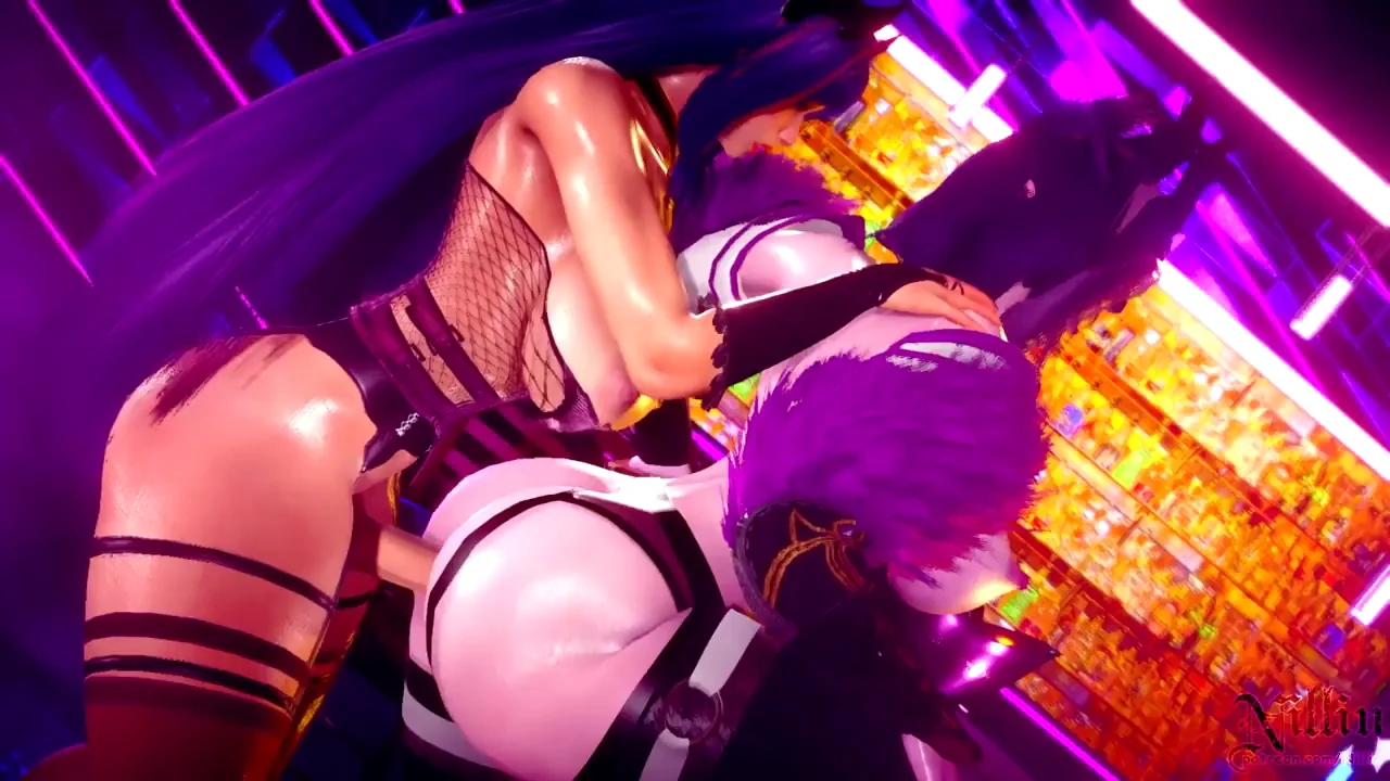 Morgana Pounds Irelia’s Holes 🥵🍆💦 (Futa League Hentai by Nillin)