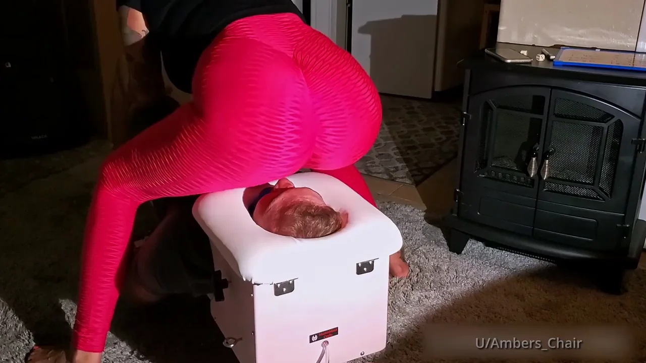 Gagged & Locked: Domme Smothers Face in Ass Bench! 🥵🍑😈