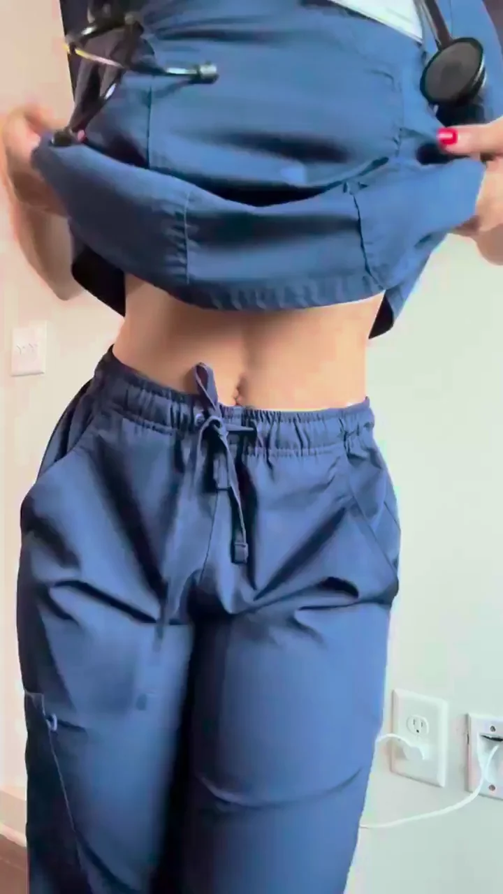 Ebony Nurse Tease: Hands for These Massive Jiggly Titties? 😈🍈🍈
