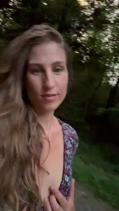 Yes I love to flash my boobs