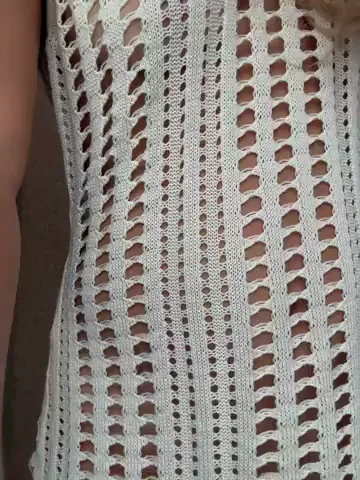 Feeling loose, nothing under this dress :)