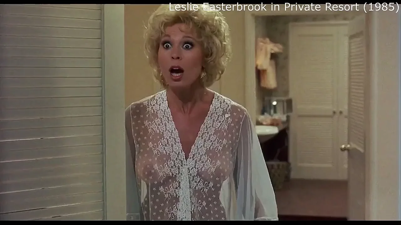 Leslie Easterbrook's Sheer Gown Tease in Private Resort 💦🍒