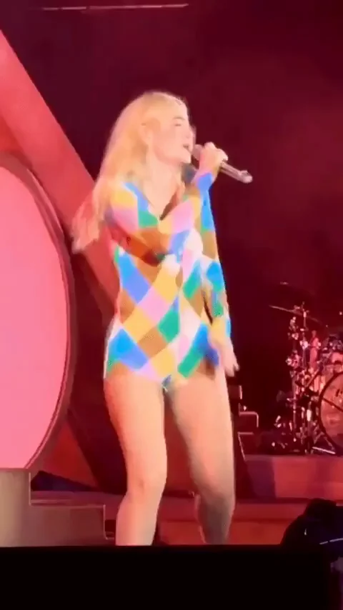 Lorde performing on stage