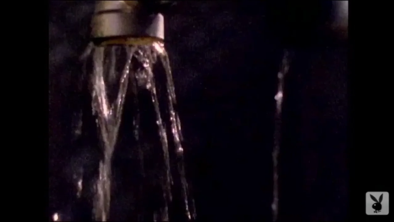 Pamela Anderson's Massive Tits Pole Tease in Smoky Shower Glow