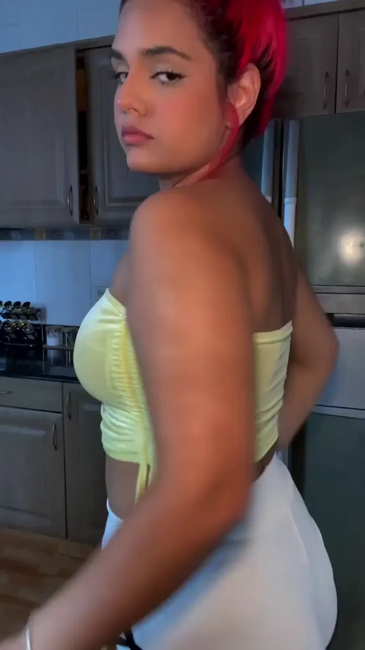 Asian Hottie's Kitchen Tease: Redhead Curves Beg for Dessert Devouring