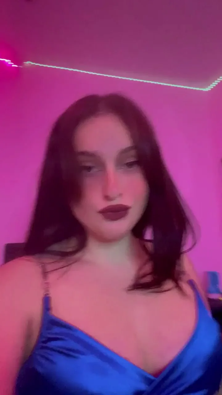 Drunk Slut's Shiny Blue Tease to Brighten Your Cock 😏🍸