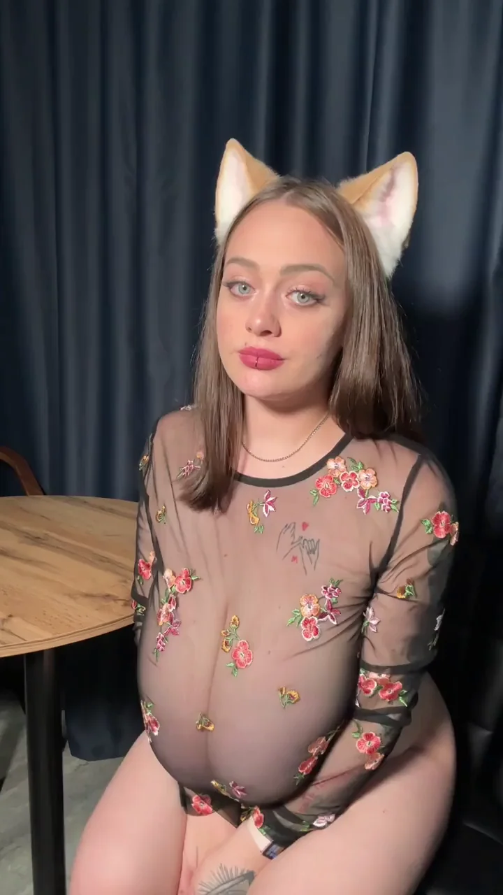 Catgirl Begs for Nipple Sucking on Her Massive Tits 🐱💦