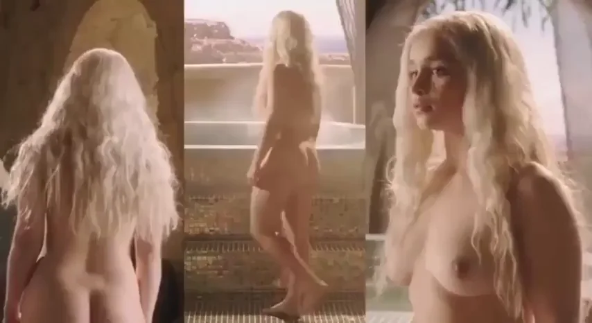 Emilia Clarke's Khaleesi Nude Tease 🔥👑🍑