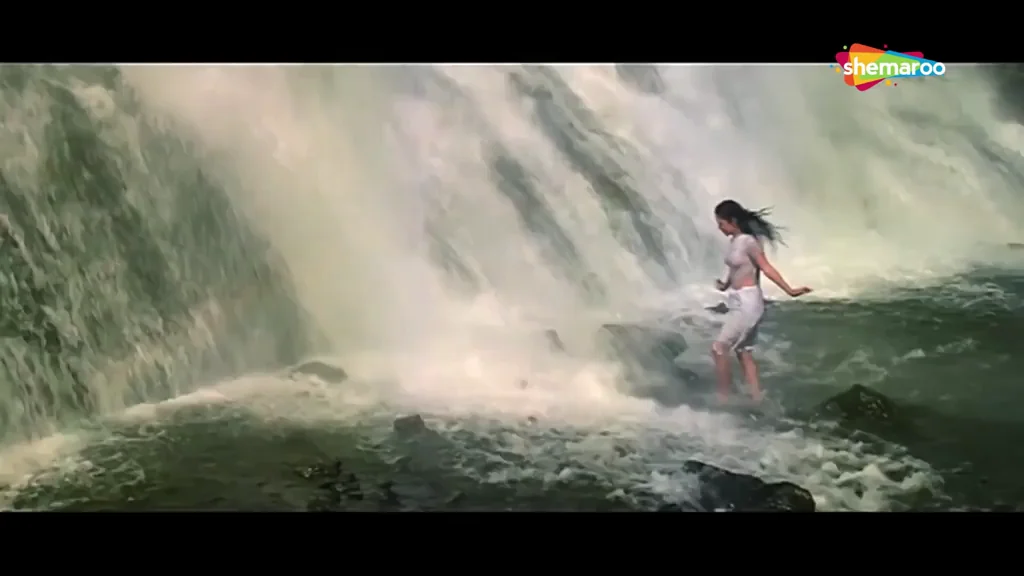 Indian Actress Mandakini (Ram Teri Ganga Maili, 1985)