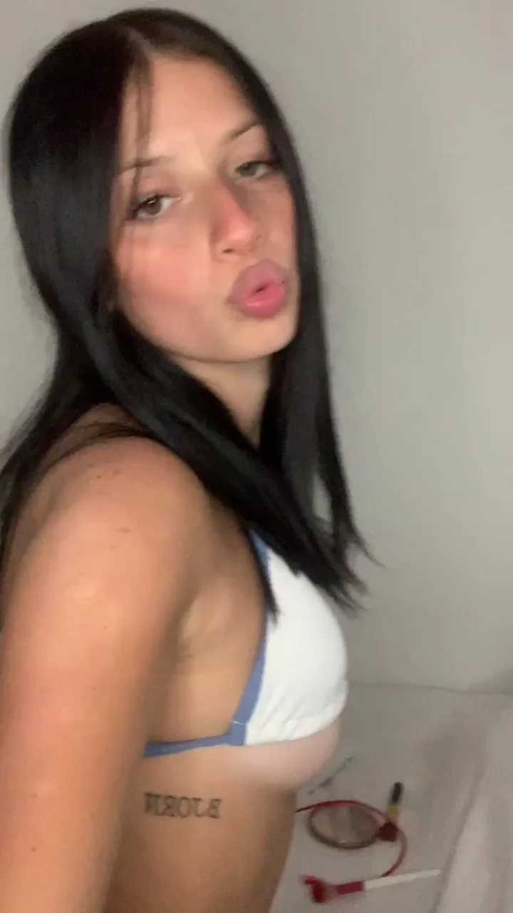 Brunette's secret? Always leave them craving more. Hungry