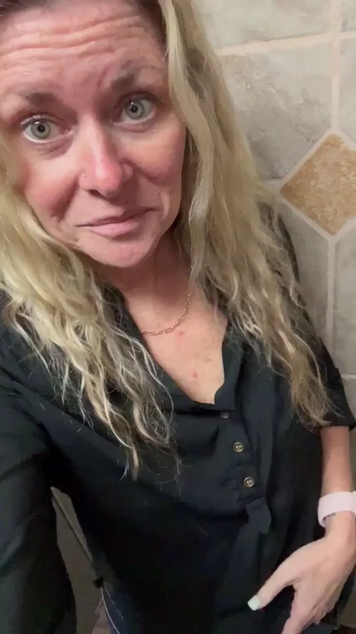 Would You Fuck This Horny MILF in the Bar Bathroom? 🔥💦 (40+ Slut)