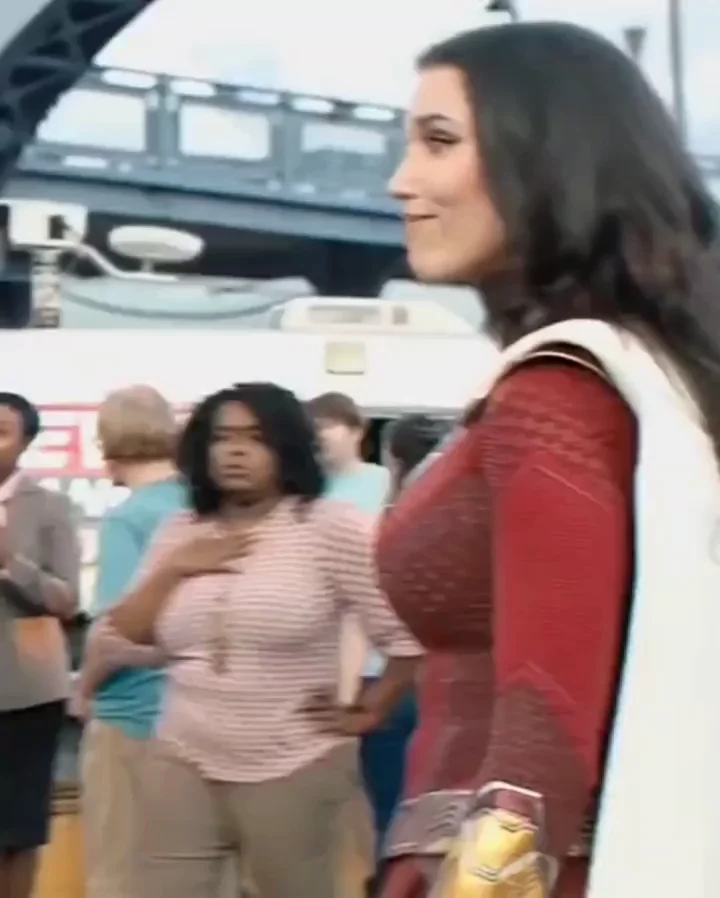 Grace Caroline Currey's Massive Tits in Shazam Fury Suit