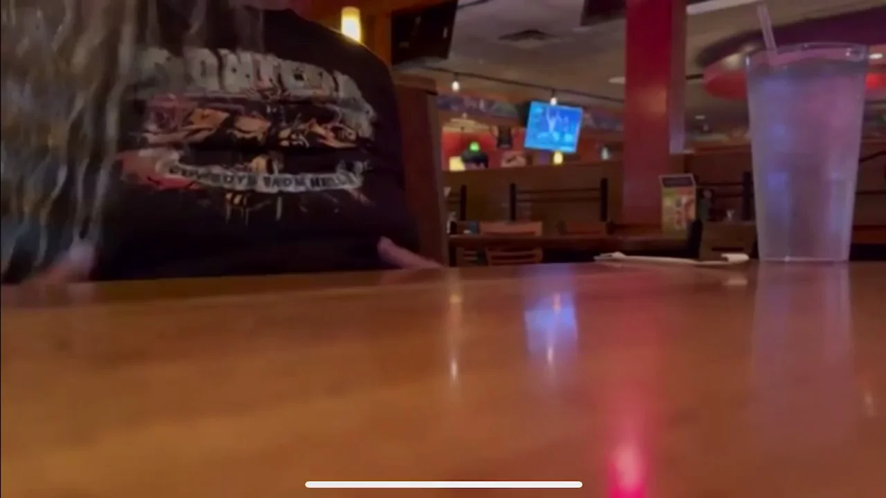 Server Caught Staring? Slutty Tits Flash in Bar! 🍸👅🔥