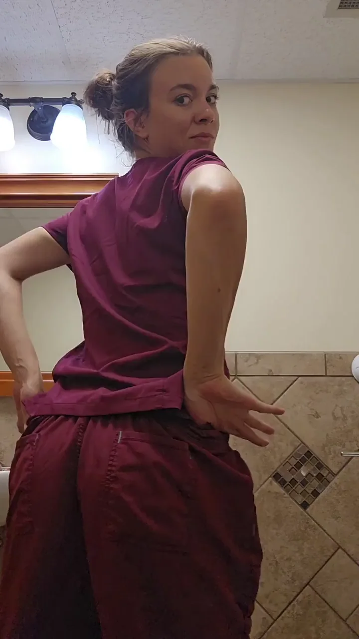 Work Nurse Slut Desperate for Dick in Every Hole 😈🍑💦