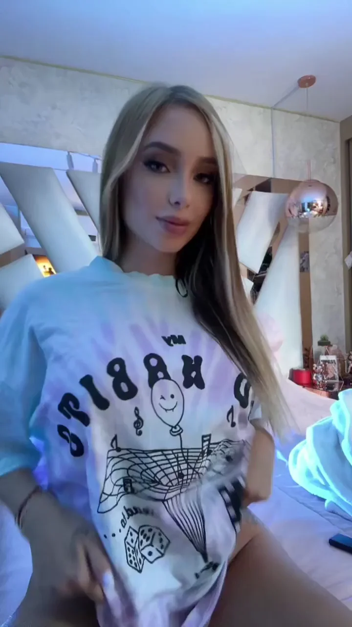 Stripping My Big Tits Out for You 😈💦