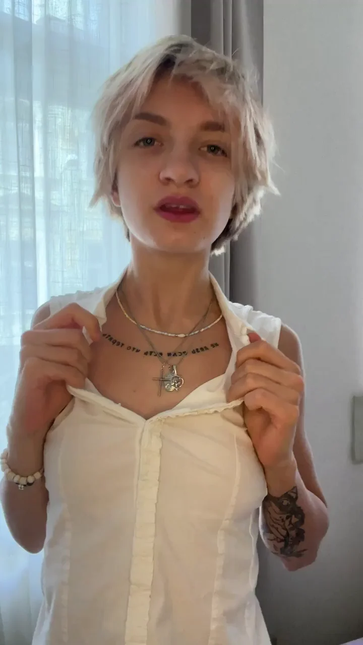Petite Pixie Tits: Tiny Tease in Sheer White Flash