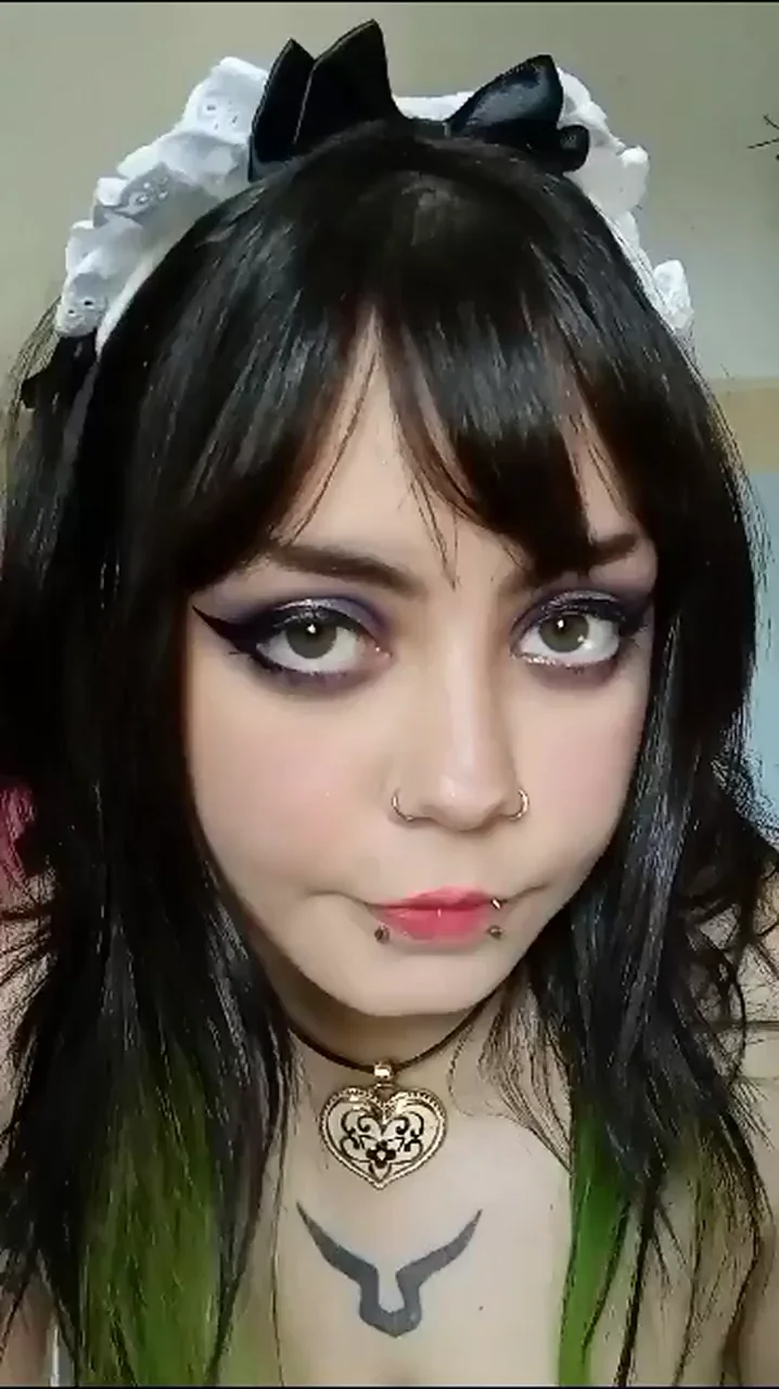 Goth Maid's Special Dick Hole 😈👅💦
