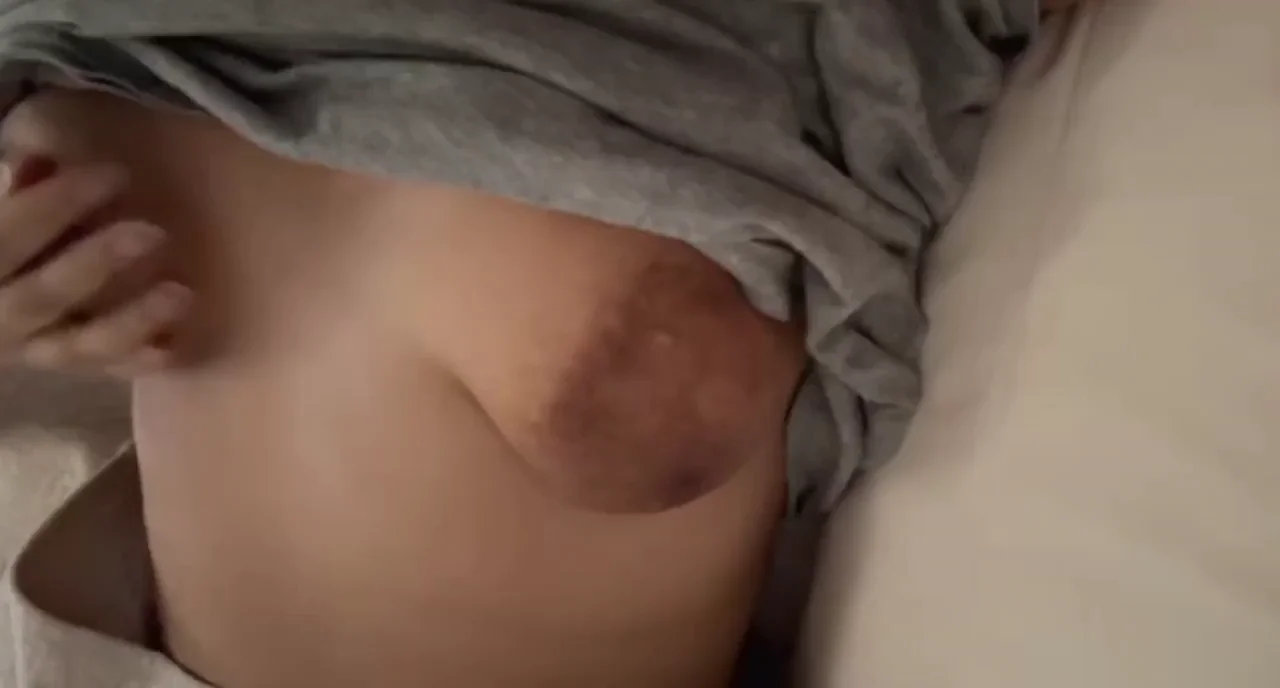 Lie Next to Me & Jerk That Cock While I Tease My Juicy Tits 😈💦