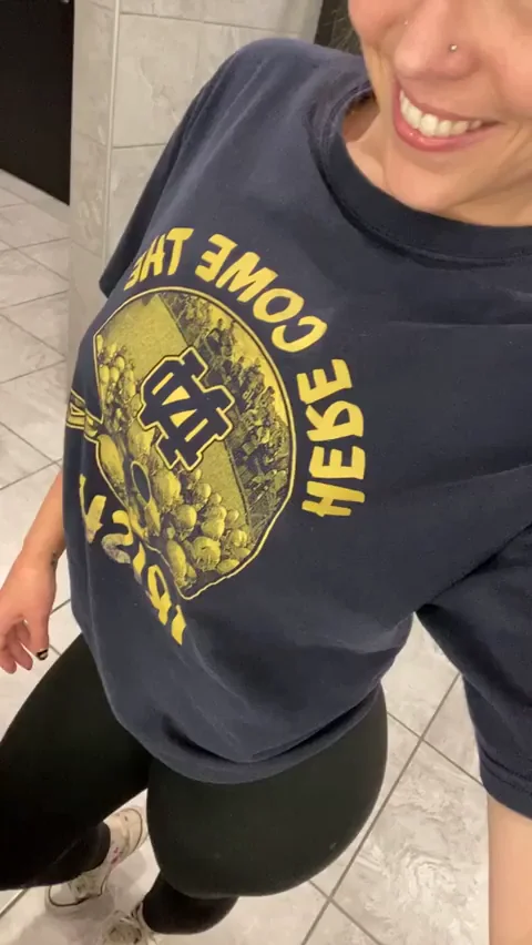 Loving showing off that I don't usually wear anything under my clothes