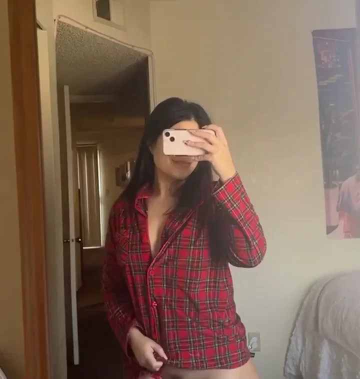 Night Owl Titty Drop? 🔥 Plaid PJ Tease (OC)