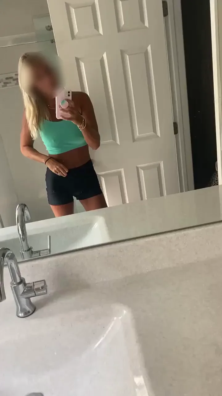 Sweaty Gym Slut Flaunts Killer Tan Lines Tease