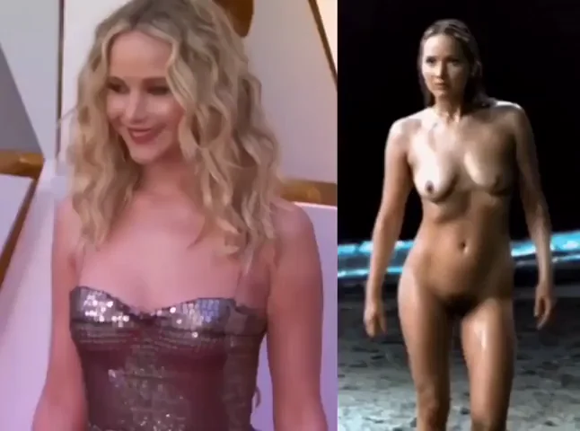 Jennifer Lawrence On/Off 💦🔥 Celeb Tits Exposed!