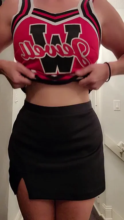 Care to see my drop my cheerleader titties?