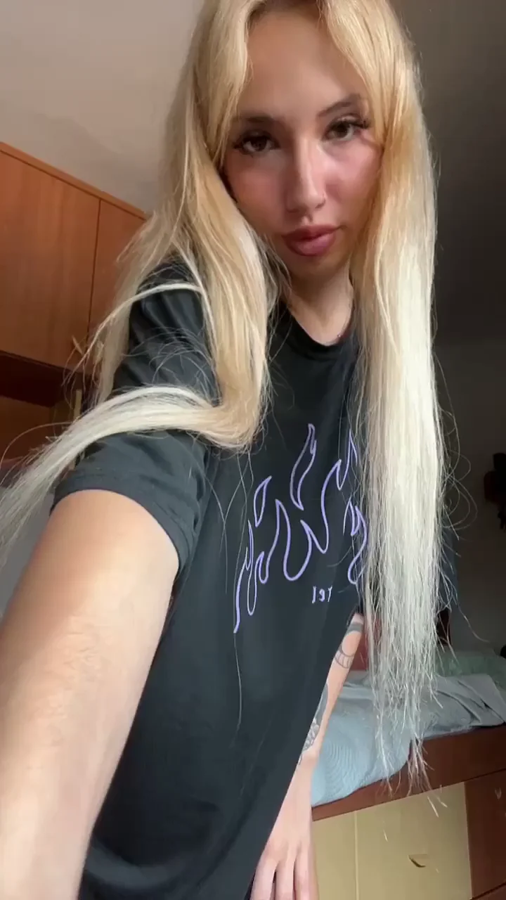 Off Always Wins! 🔥 Blonde Slut Strips Tits Out 💦