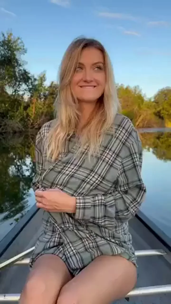 Public titty flashing on the lake!