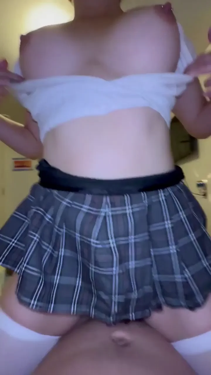 He loves me in my schoolgirl outfit