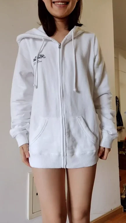 Tiny Tits Tease Hiding Under Hoodie! 😈👙