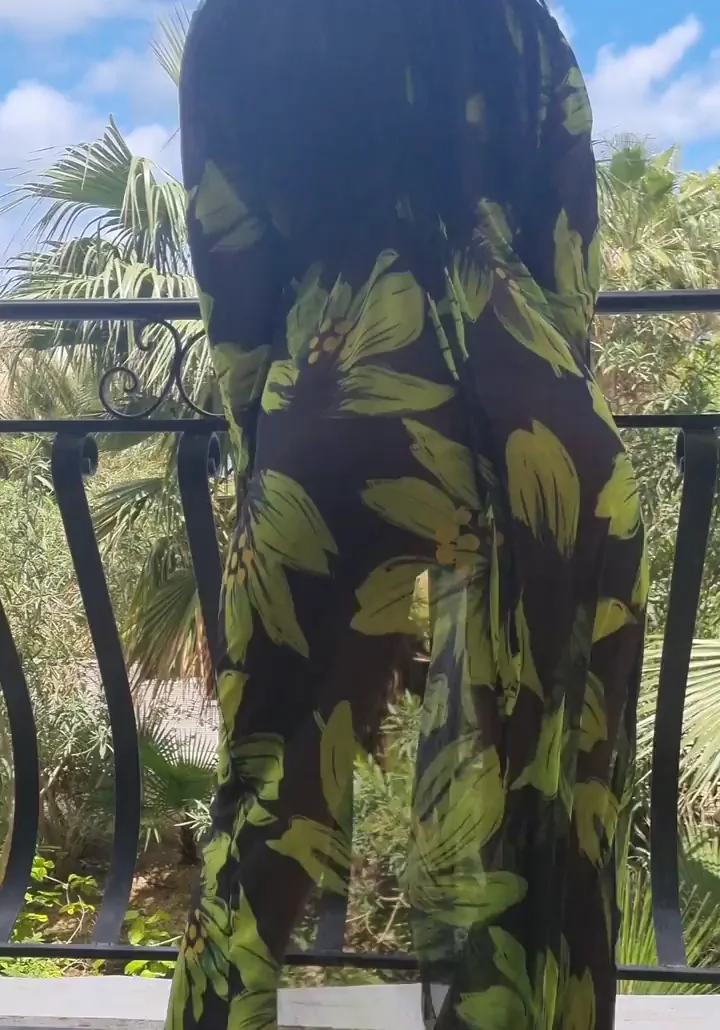 Nervous Nude Tease: Big-Titted Cutie Strips for Beach Vibes