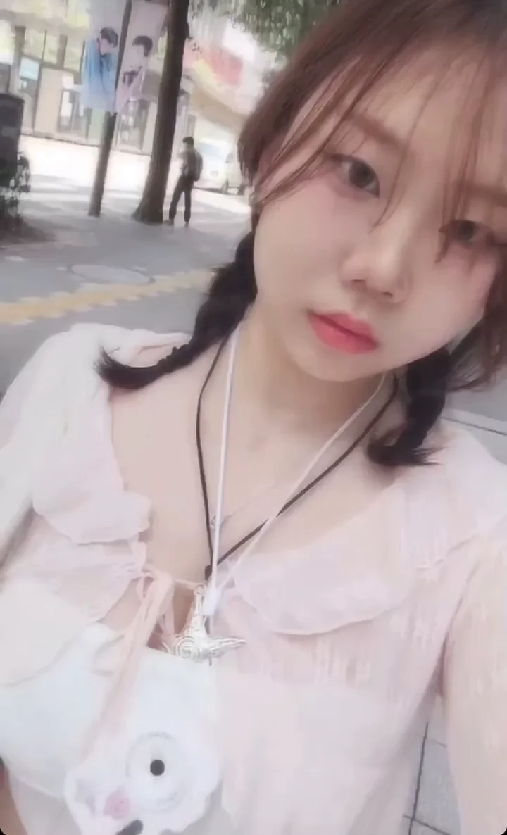 Cute Asian Teen Teases Big Tits in Public 👅💦